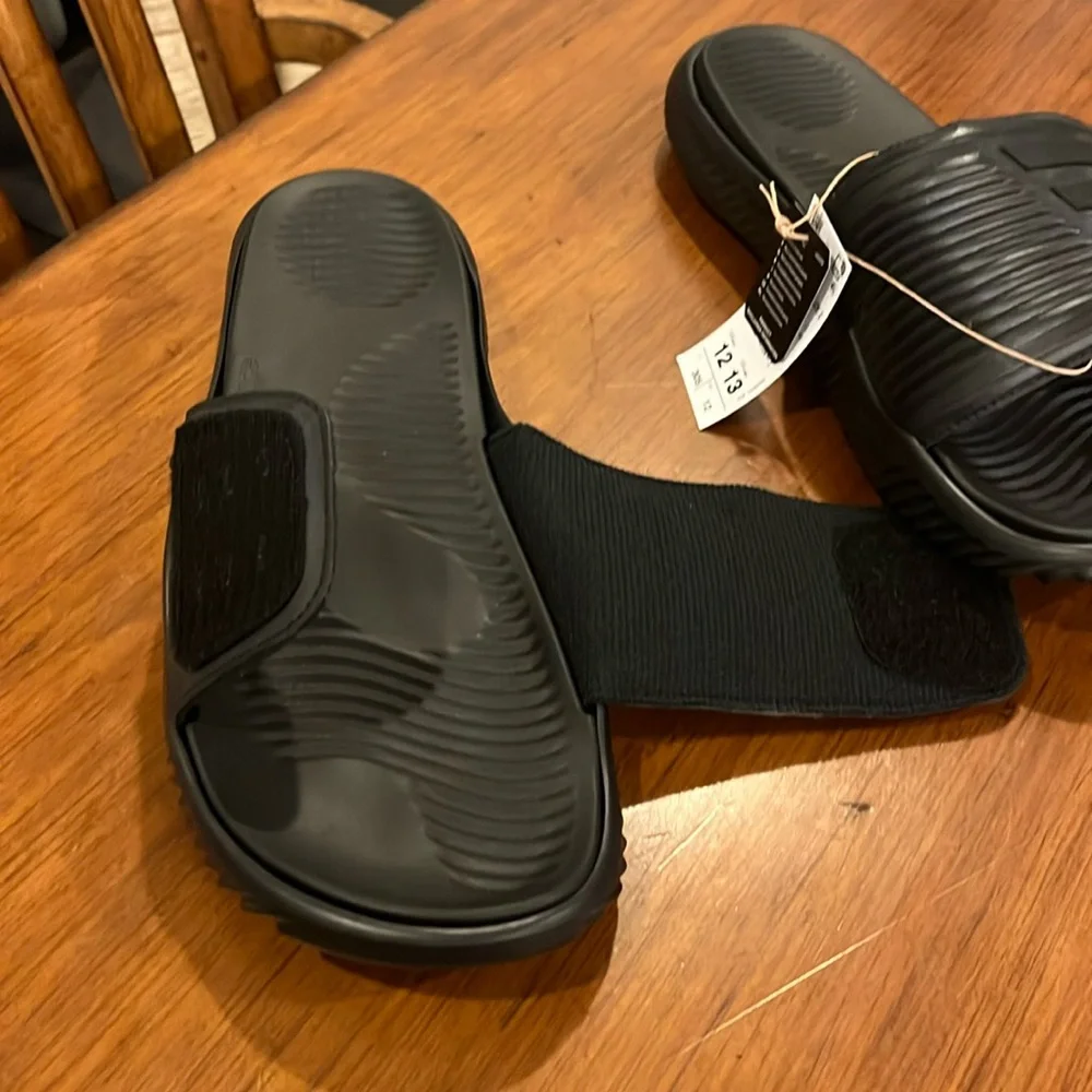 Adidas Alphabounce 2.0 Slides Sandals Shoes new GY9416 black Mens Size 12